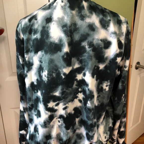 Black and grey, tie dye bomber jacket - Picture 2 of 4